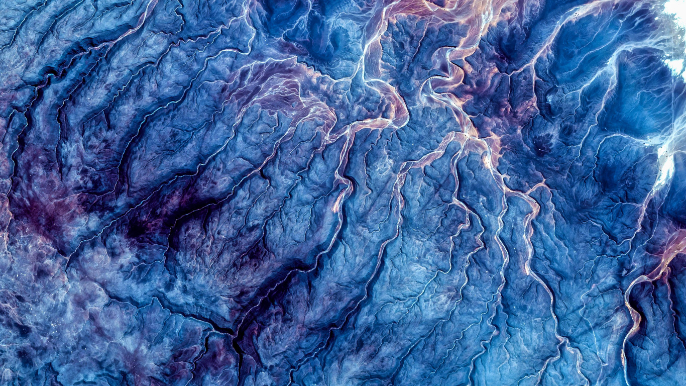 Обои синий, космос, Один пользовательский интерфейс, электрик, атмосфера в разрешении 1366x768