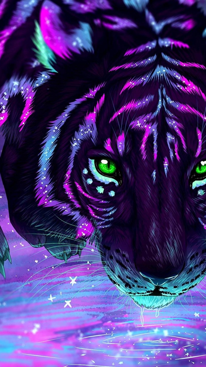 Обои Белый тигр, Леопард, черный тигр, кошачьих, большая кошка в разрешении 720x1280