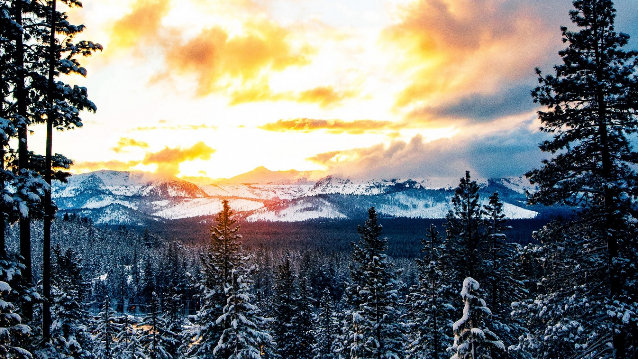 Обои пляж на скоростном катере, остров викингов, зима, озеро, снег в разрешении 1280x720