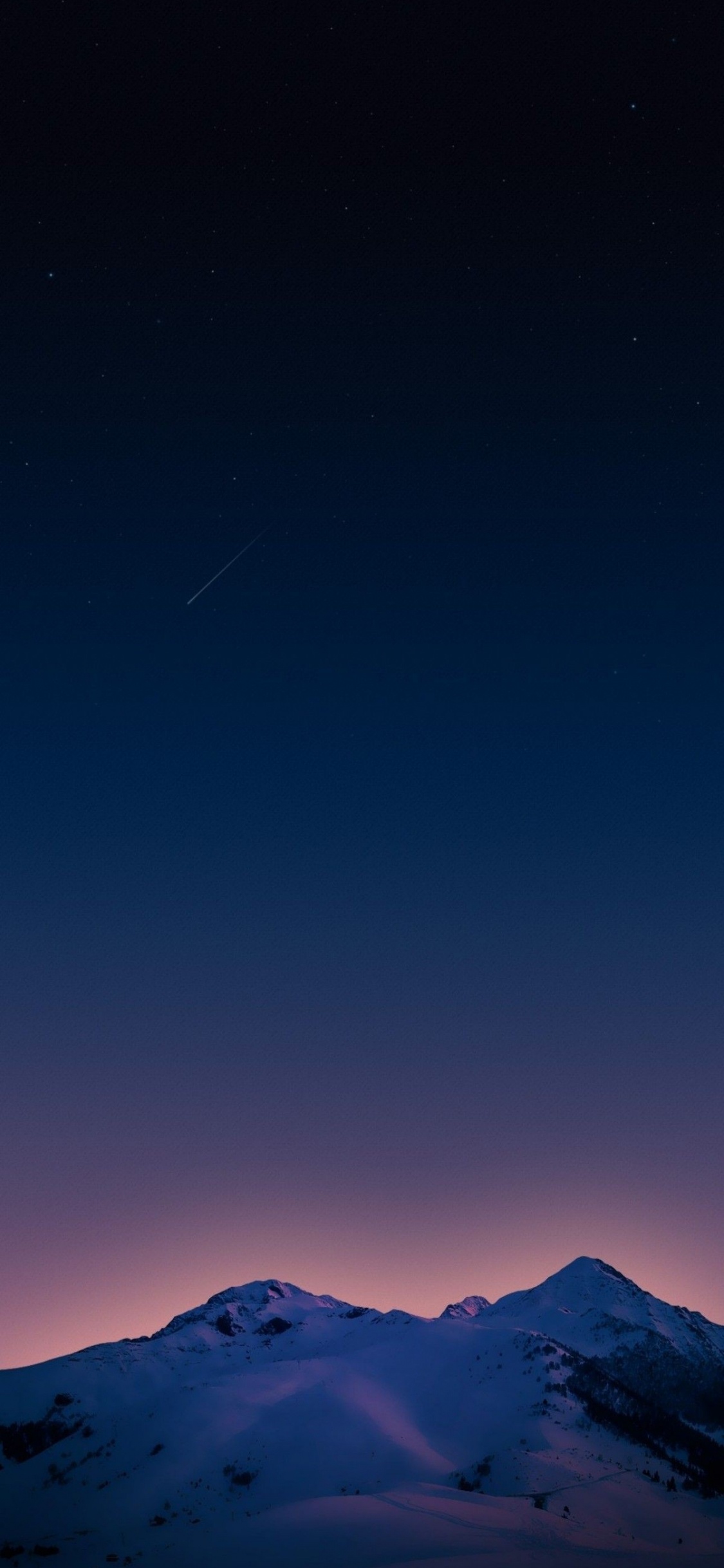 Обои небо, пейзаж, атмосфера, ios, горный хребет в разрешении 1125x2436