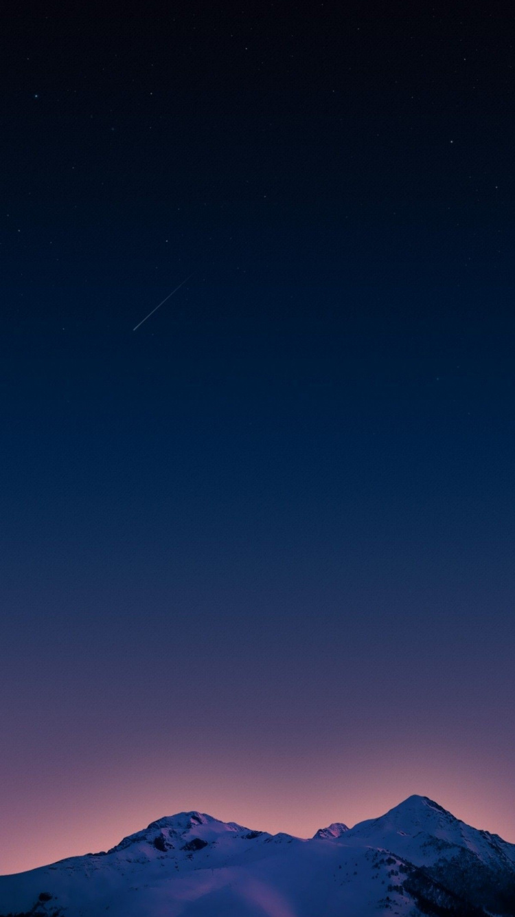 Обои небо, пейзаж, атмосфера, ios, горный хребет в разрешении 750x1334