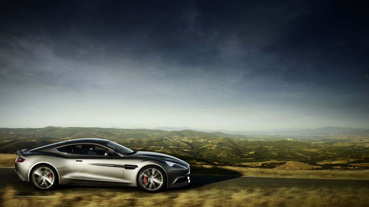 Обои aston martin vanquish, Астон Мартин, Астон Мартин вираж, Астон Мартин db9, авто в разрешении 1280x720