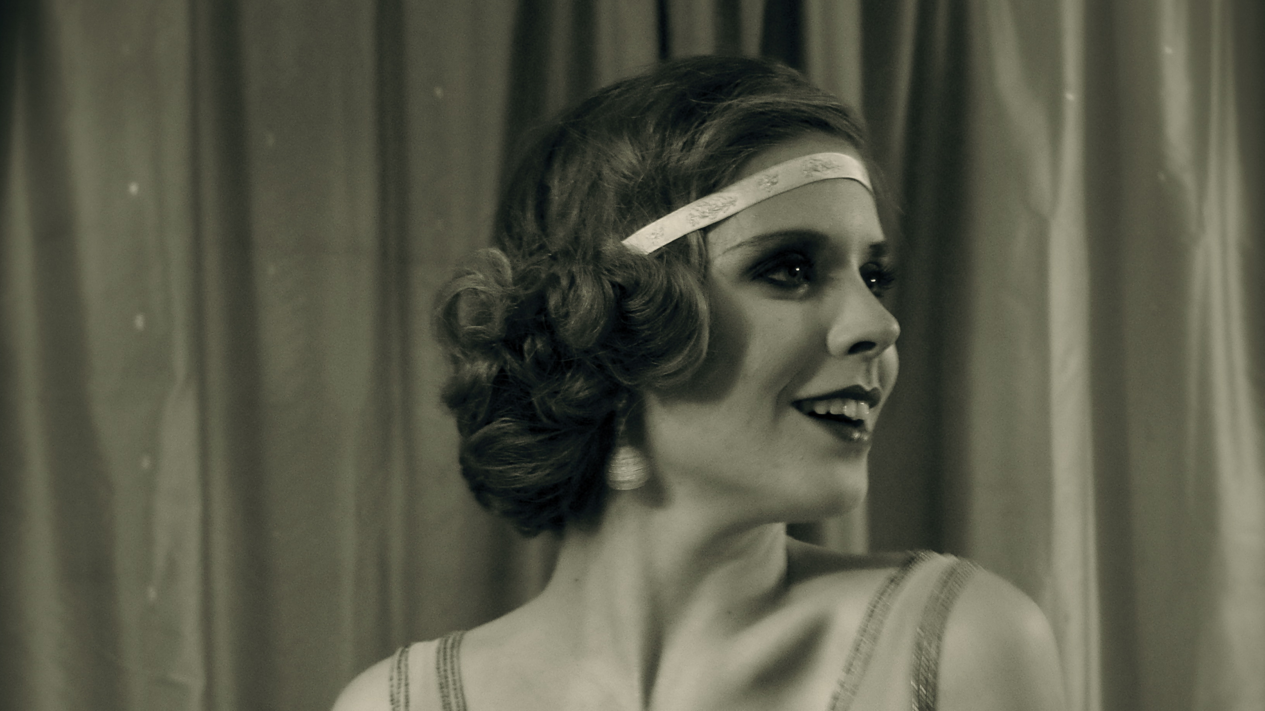 Обои красота, прическа, 1920-х годов, фэшн, плечо в разрешении 2560x1440