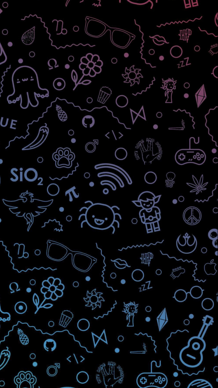 Обои графический дизайн, дизайн, графика, арт, минимализм в разрешении 750x1334