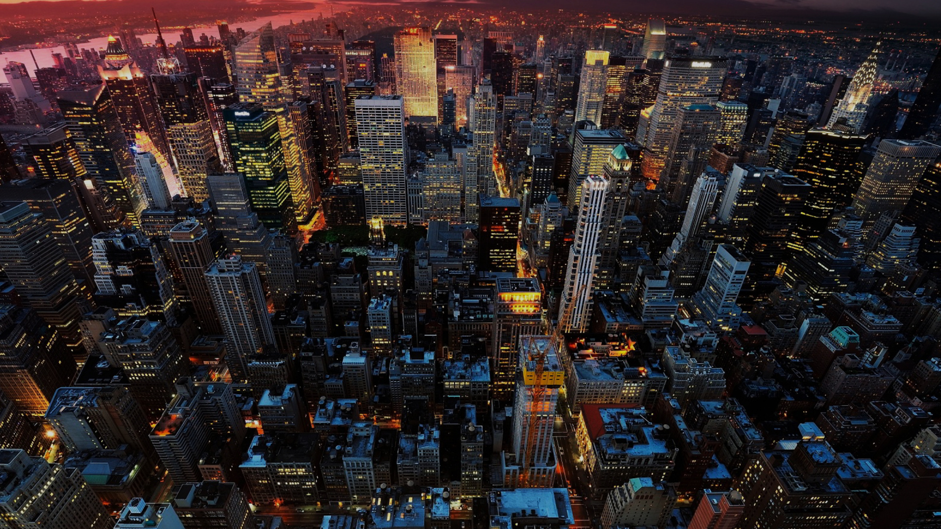 Обои Нью-Йорк, городской пейзаж, метрополия, городской район, город в разрешении 1920x1080