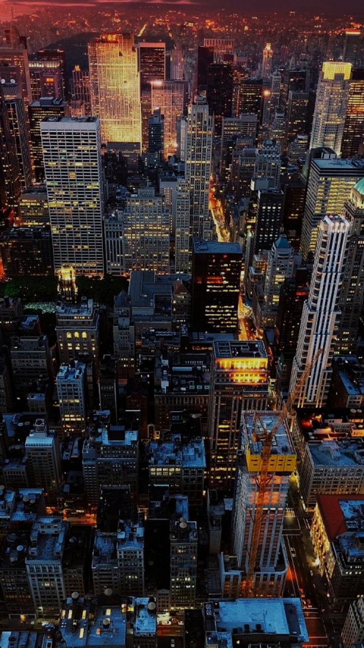 Обои Нью-Йорк, городской пейзаж, метрополия, городской район, город в разрешении 720x1280