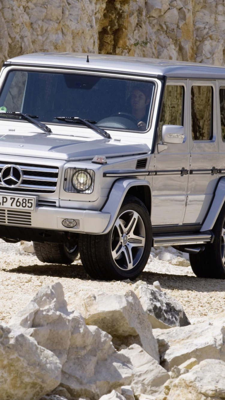 Обои авто, Офф-роуд, автомобильные шины, Мерседес G55 от АМГ, G55 от АМГ в разрешении 750x1334