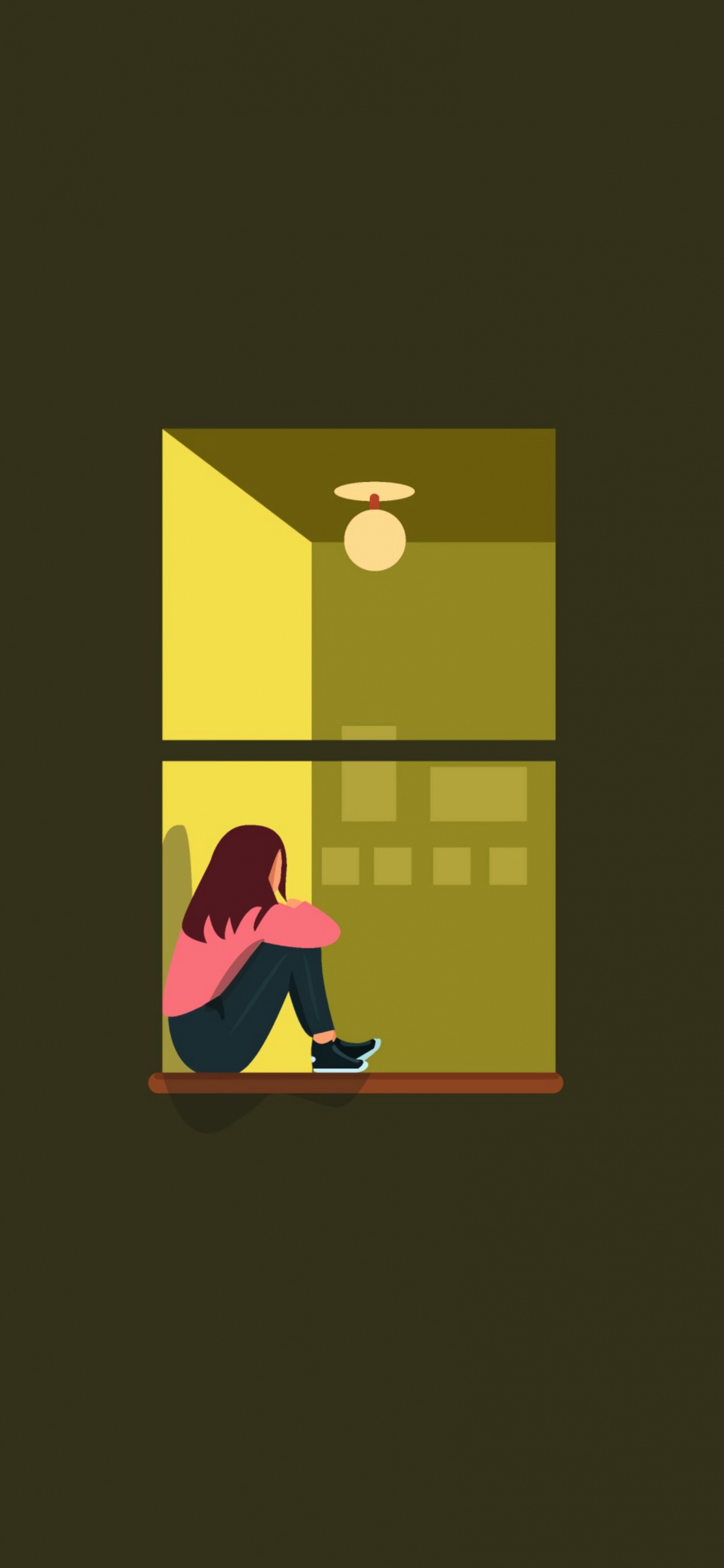 Обои зеленый, желтый, иллюстрация, текст, графический дизайн в разрешении 1125x2436