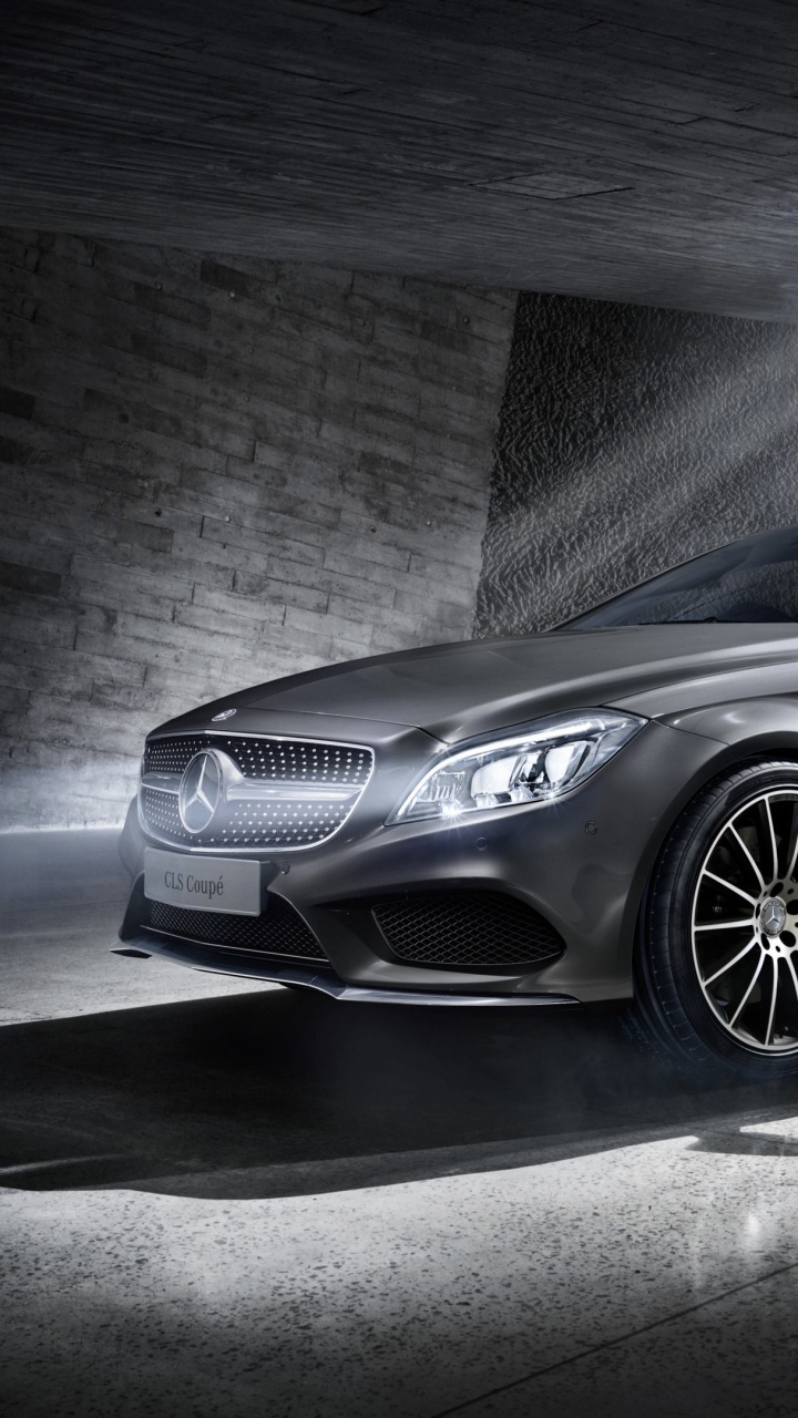 Обои авто, кузов купе, Мерседес-Benz CLS купе, обод, Литые диски в разрешении 720x1280