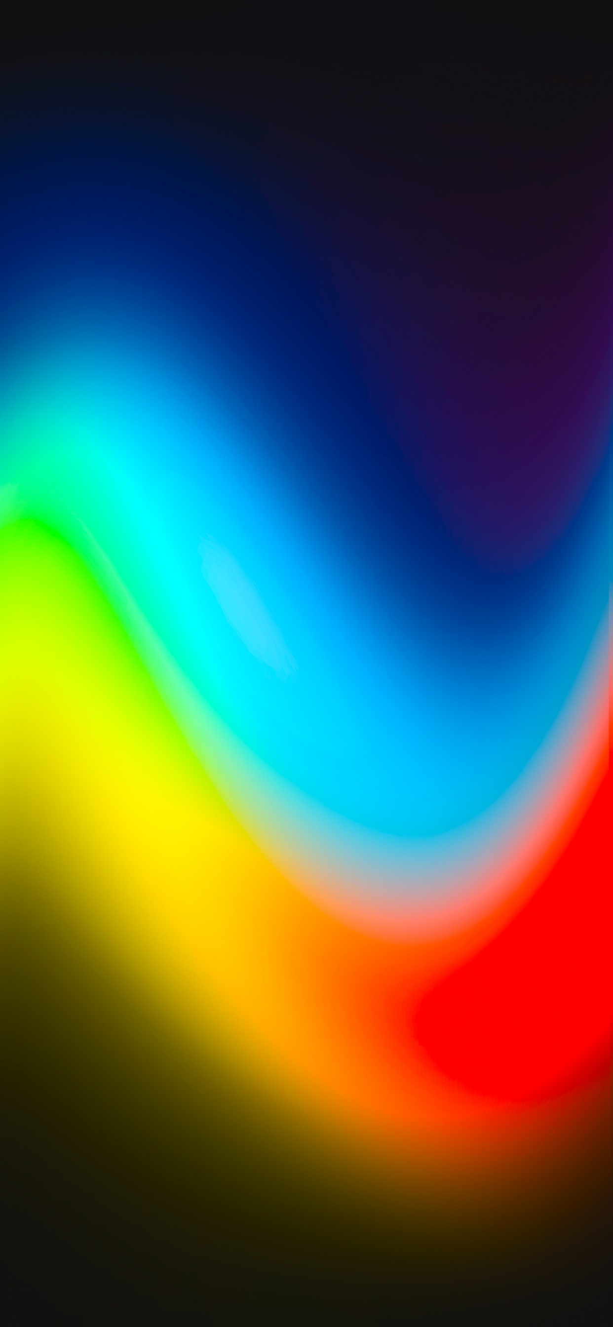 Обои атмосфера, красочность, лазурный, арт, пурпурный цвет в разрешении 1242x2688