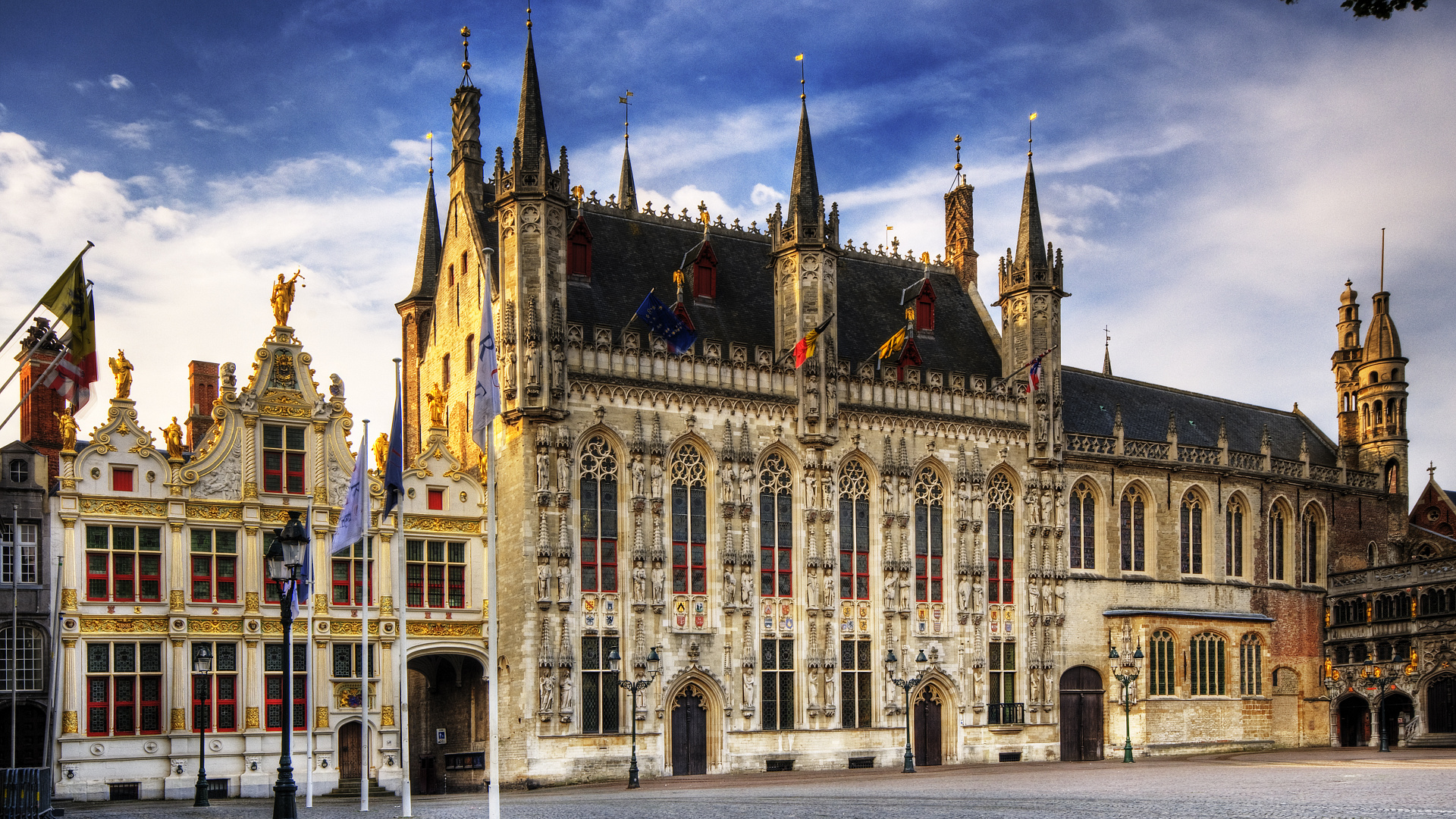 Обои мэрия, гент, Амстердам, Городские Туры Брюсселя, город в разрешении 1920x1080