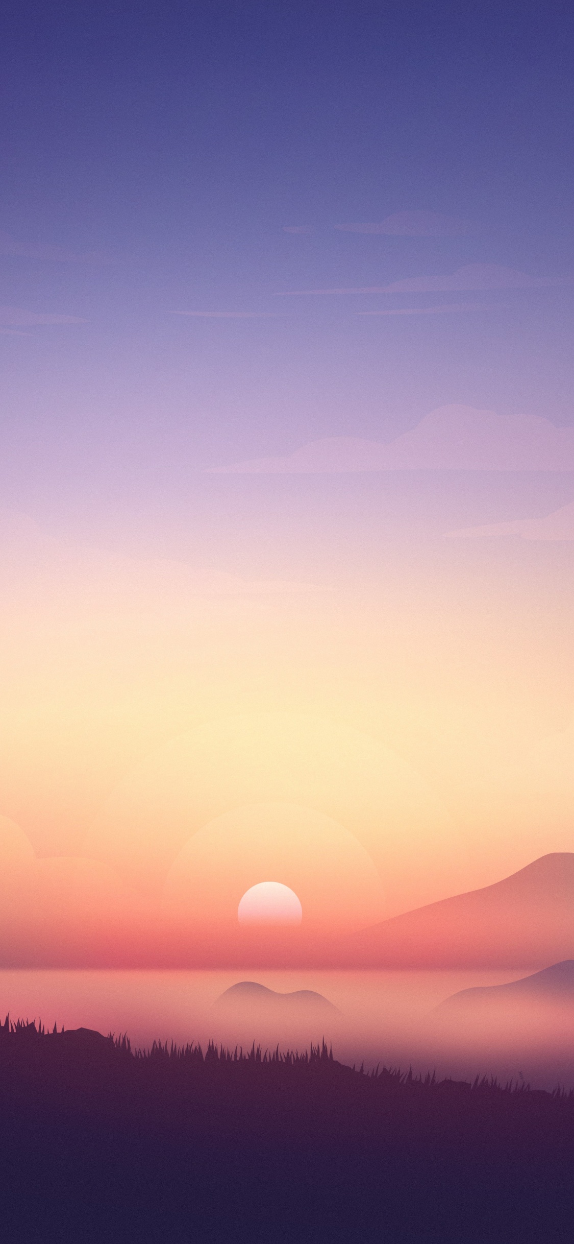 Обои бесплатный минималист, ubuntu, минимализм, цветной, Линкин Парк в разрешении 1125x2436