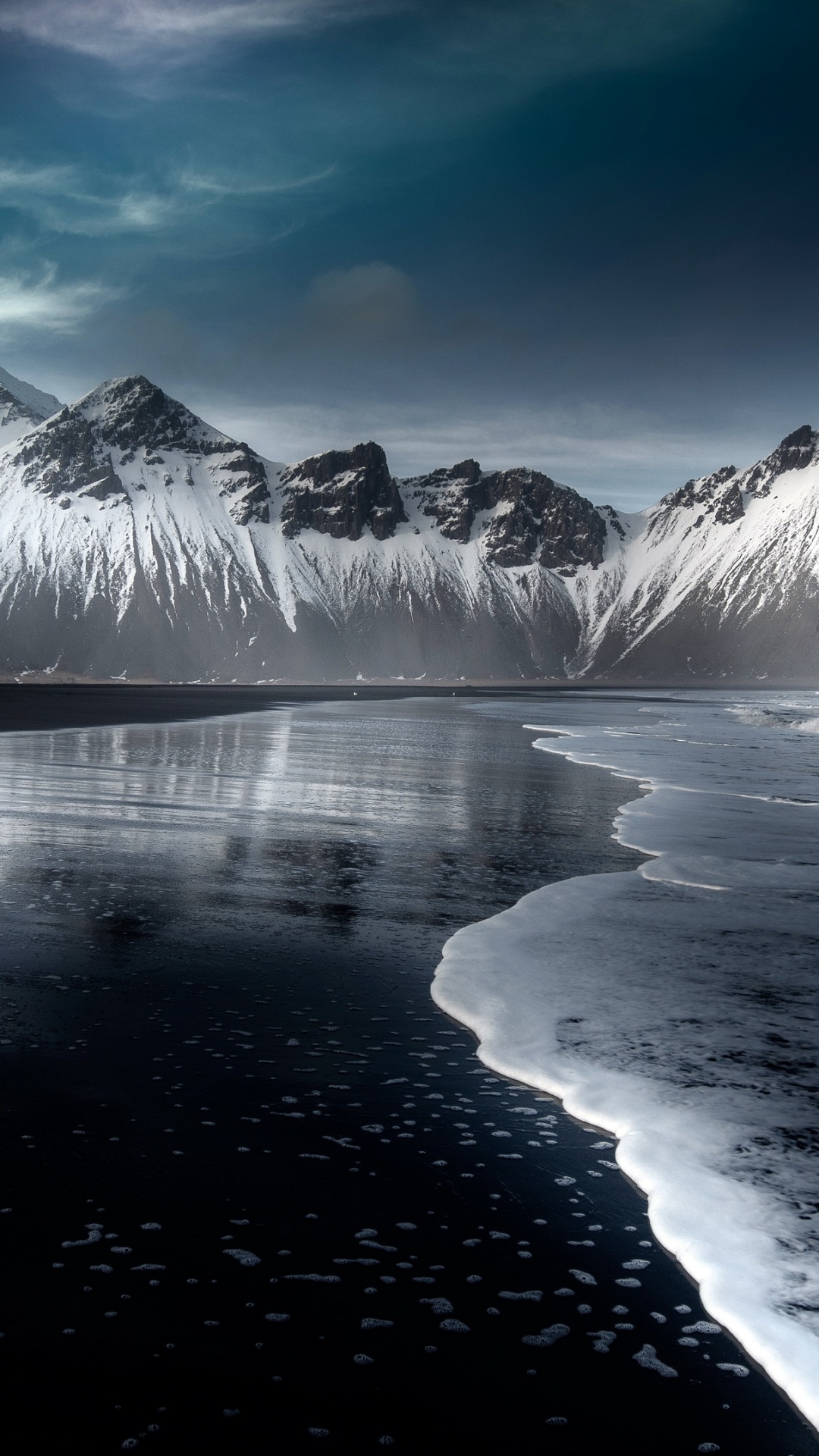 Обои Hfn, Vestrahorn, Stokksnes, Krossanesfjall, гора в разрешении 1080x1920