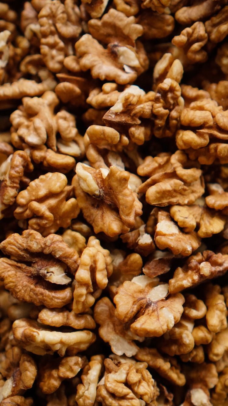 Обои грецкий орех, пища, растение, ингредиент, природные продукты в разрешении 750x1334