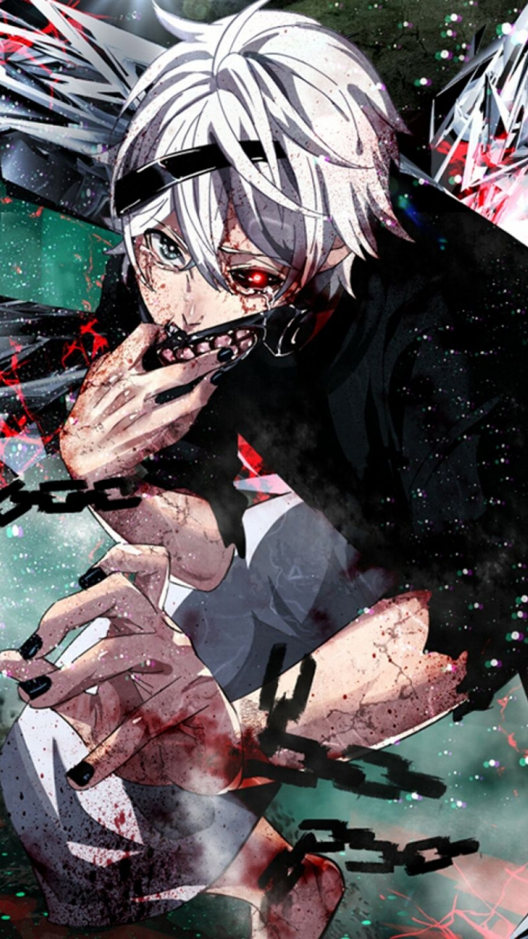 Обои Токио вурдалак, Кен kaneki, аниме, вурдалак, маска в разрешении 750x1334