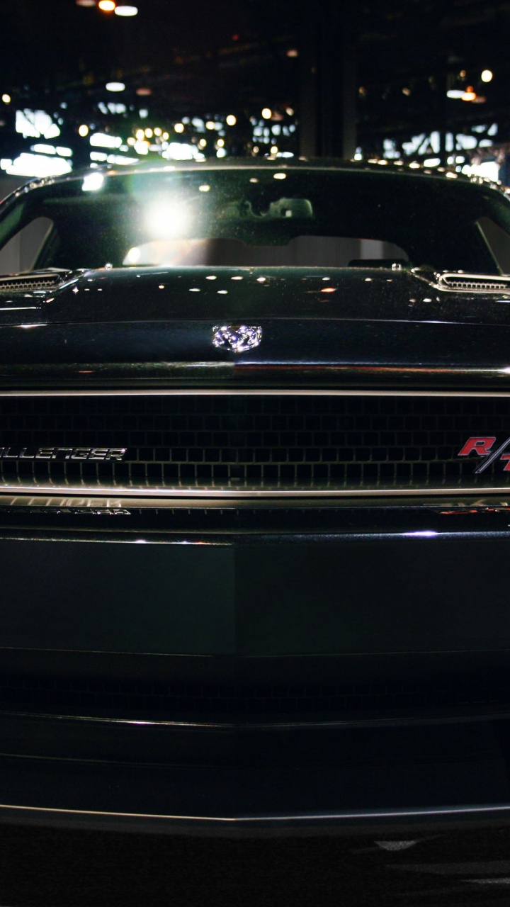 Обои dodge, авто, мускул кар, фара, Додж Челленджер в разрешении 720x1280