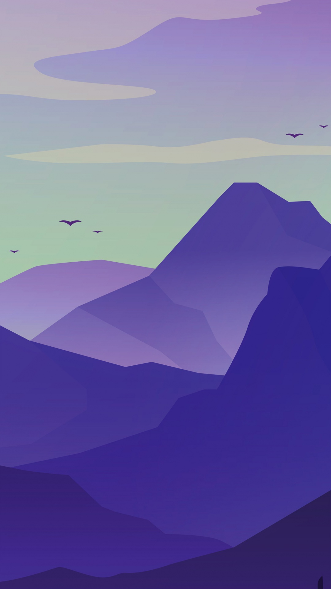 Обои саммит, атмосфера, экорегион, гора, пурпур в разрешении 1080x1920