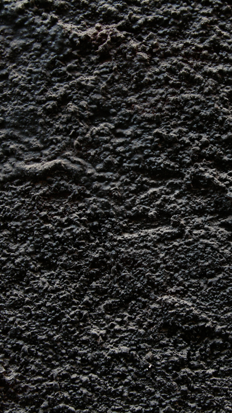 Обои почва, черный, асфальт, гранит, текстура в разрешении 750x1334