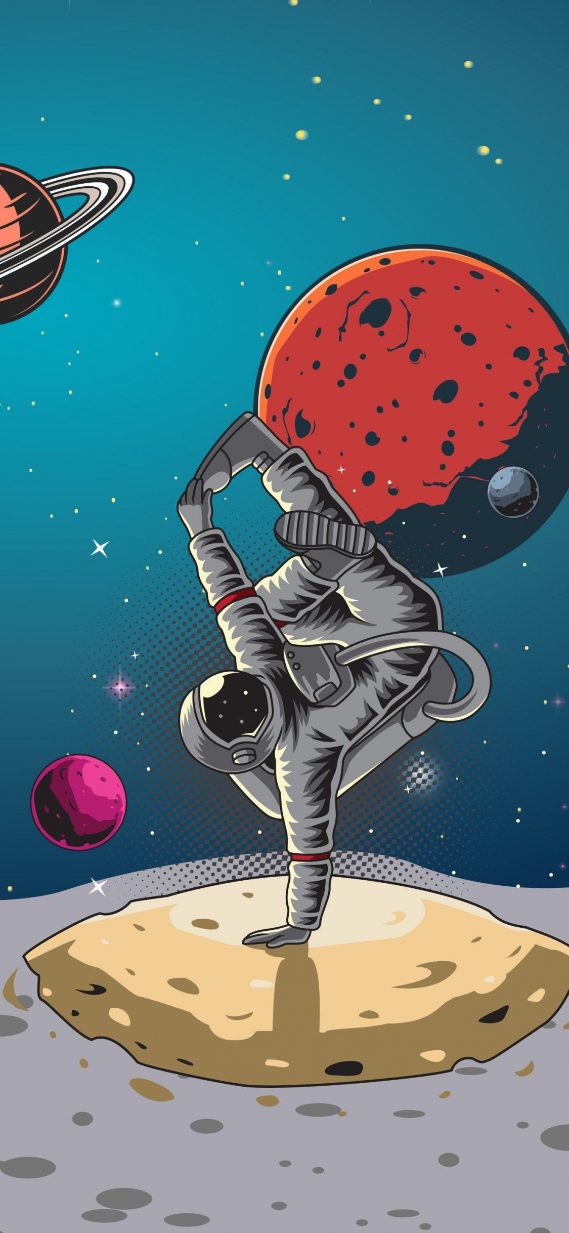 Обои космос, иллюстрация, визуальное искусство, мир, жидкий в разрешении 1125x2436