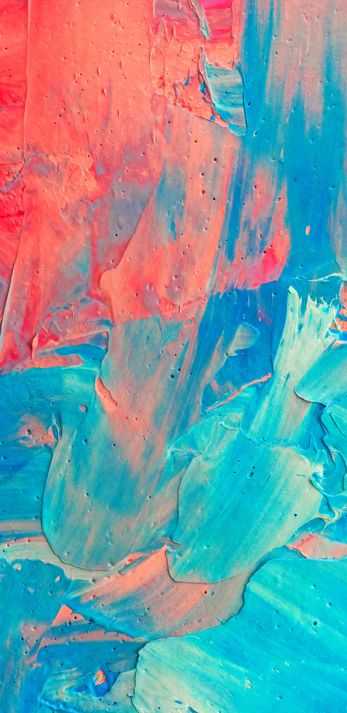 Обои живопись, арт, акриловая краска в разрешении 1440x2960