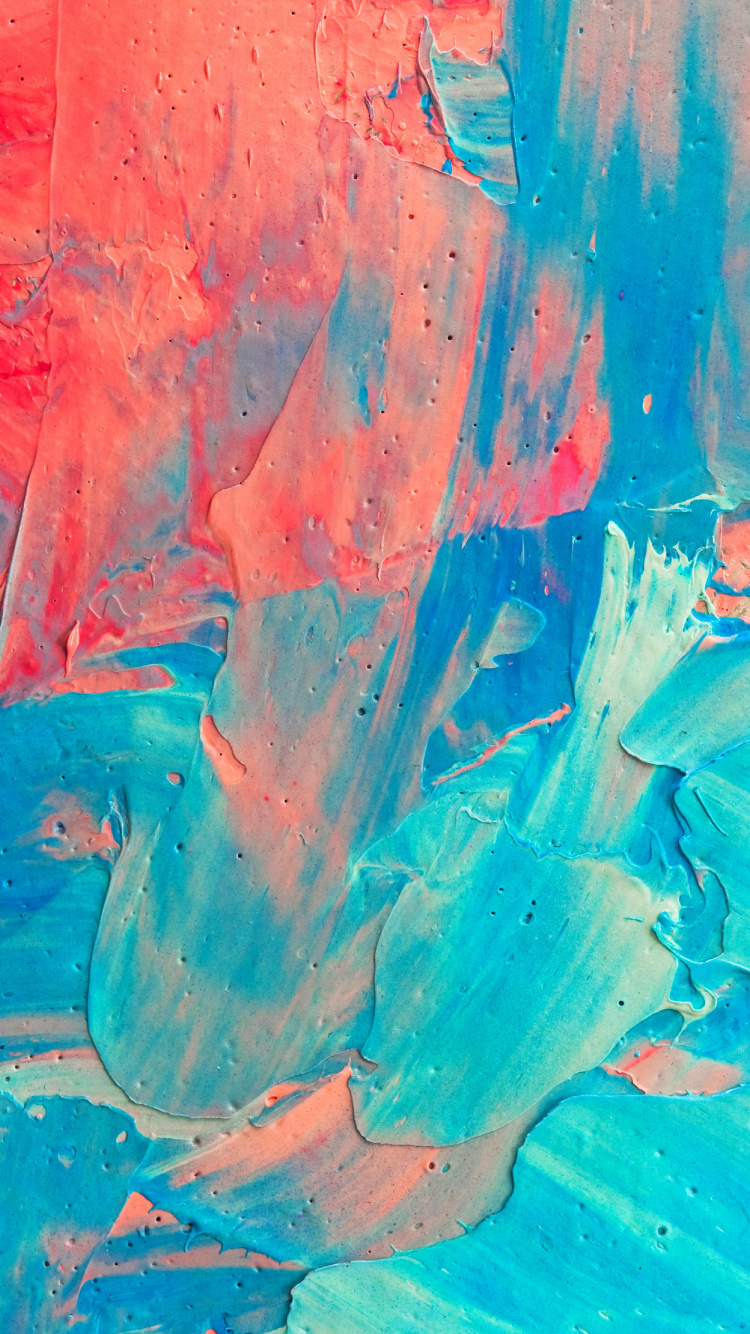 Обои живопись, арт, акриловая краска в разрешении 750x1334