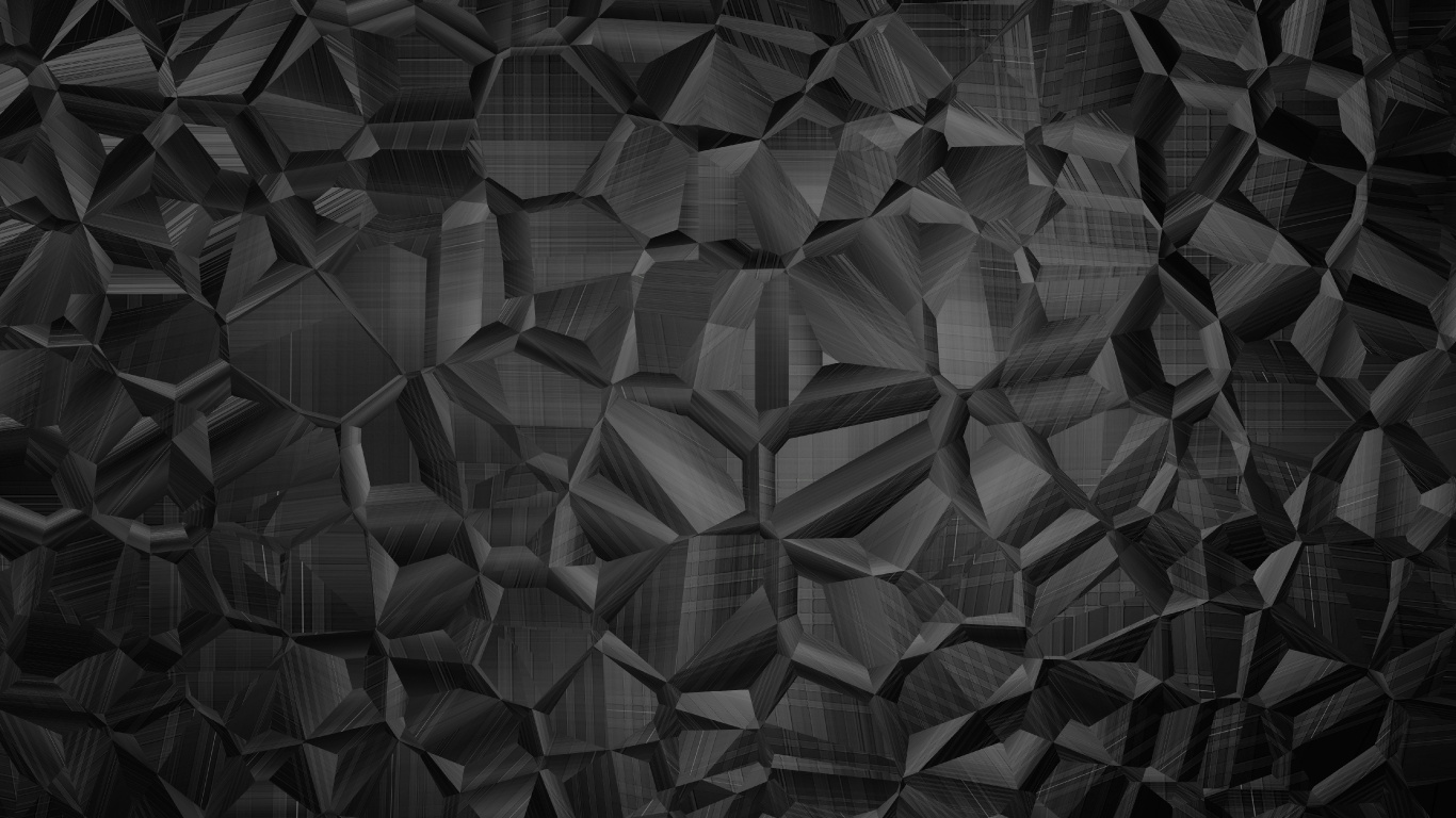 Обои полигон, узор, треугольник, черный, монохромный в разрешении 1366x768
