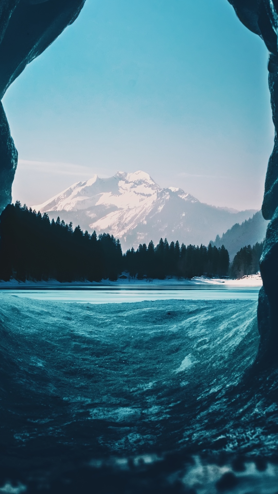 Обои природа, ios, вода, гидроресурсы, гора в разрешении 1080x1920