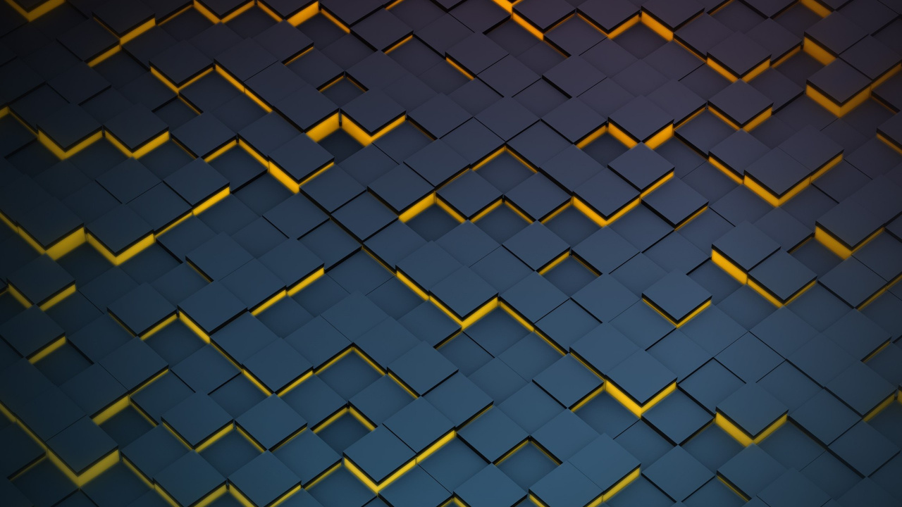 Обои узор, абстрактное искусство, черный, желтый, линия в разрешении 1280x720