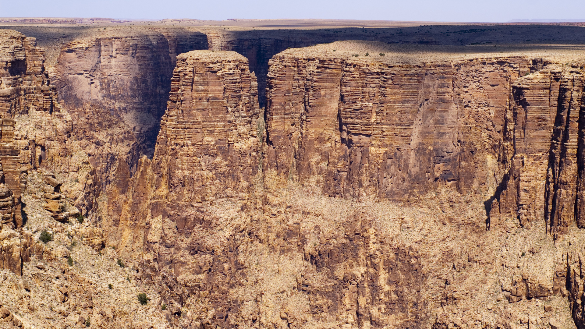 Обои большой каньон, каньон, национальный парк, бесплодные земли, формирование в разрешении 1920x1080