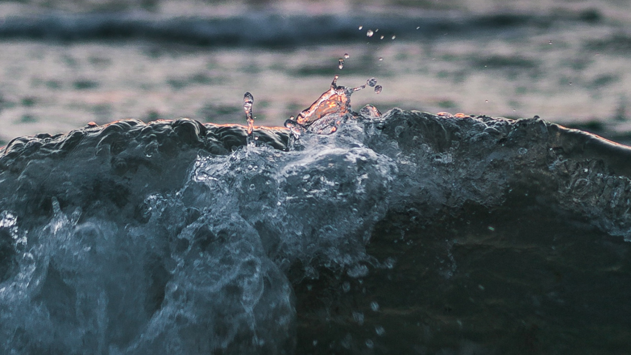 Обои мелководье волны, вода, океан, море, волна в разрешении 1280x720