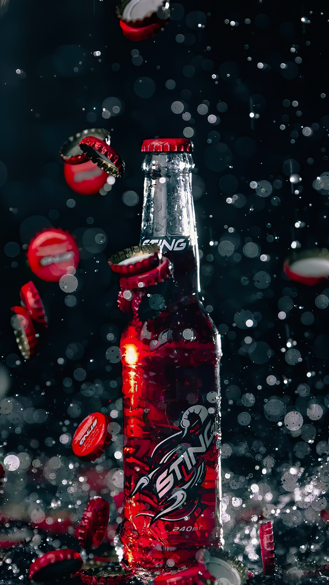 Обои пластиковая бутылка, газированный напиток, стеклянная бутылка, бутылка, жидкий в разрешении 1080x1920