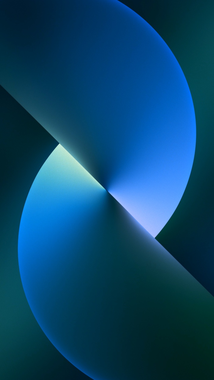Обои яблоко, Свет-в-темный цвет схема, ios, смартфон, лазурный в разрешении 720x1280