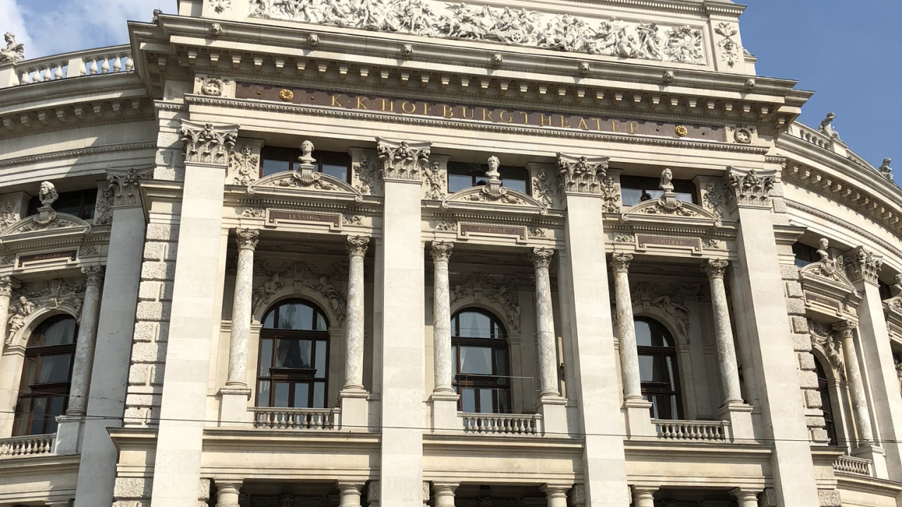 Обои Замковый театр, Хофбург, театр, архитектура, фасад в разрешении 1280x720