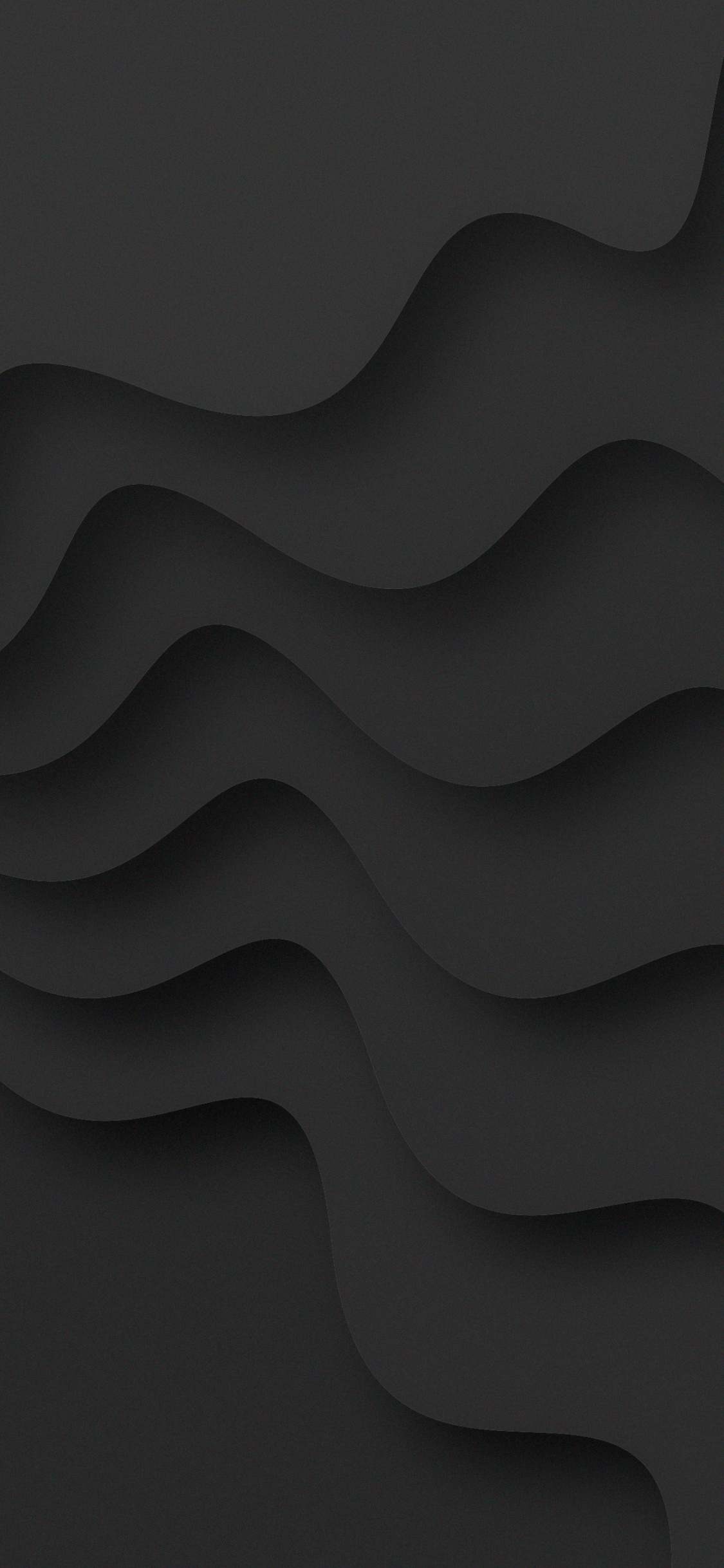 Обои монохромный, черный и белый, серый цвет, полутона и оттенки, склон в разрешении 1125x2436