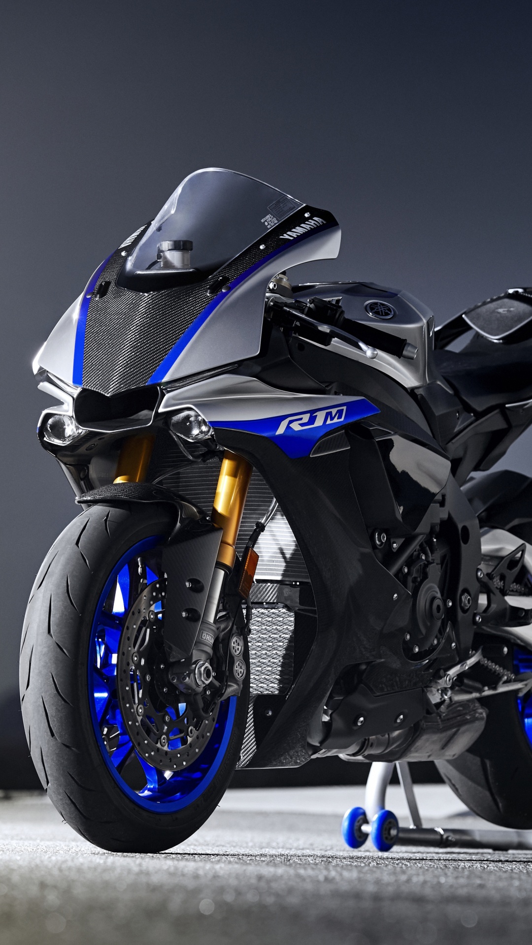 Обои Ямаха R1M по, мотоцикл, спортивный мотоцикл, автомобильные шины, мотоспорт в разрешении 1080x1920