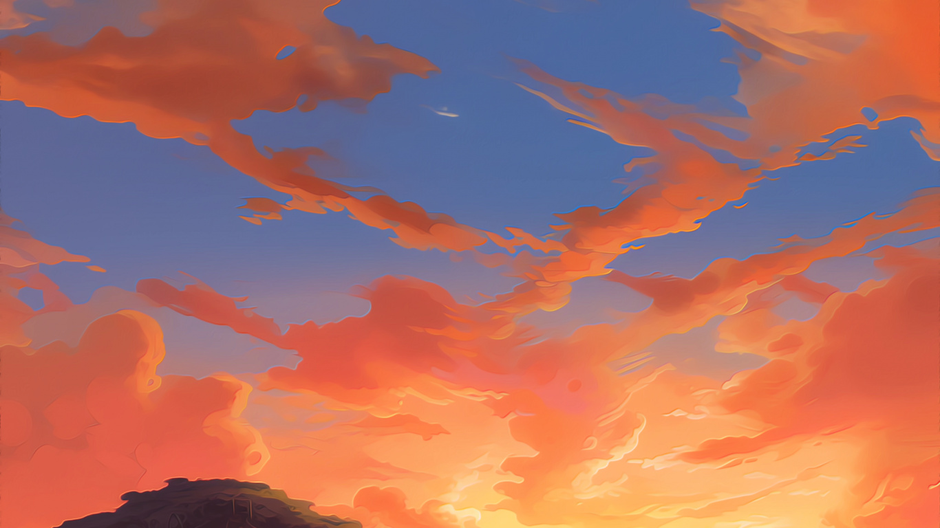 Обои послесвечение, облако, вода, атмосфера, экорегион в разрешении 1366x768