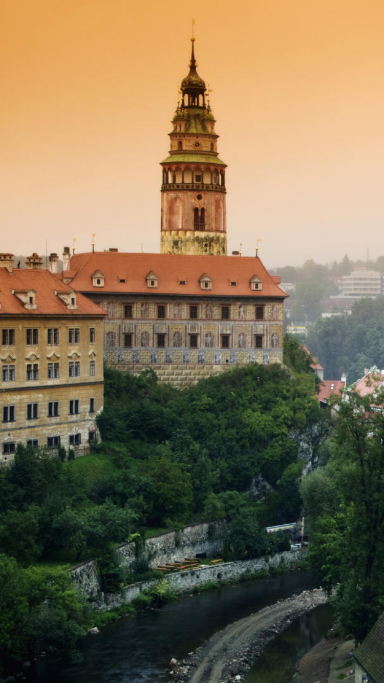 Обои Пражский град, замок, город, городок, городской пейзаж в разрешении 750x1334