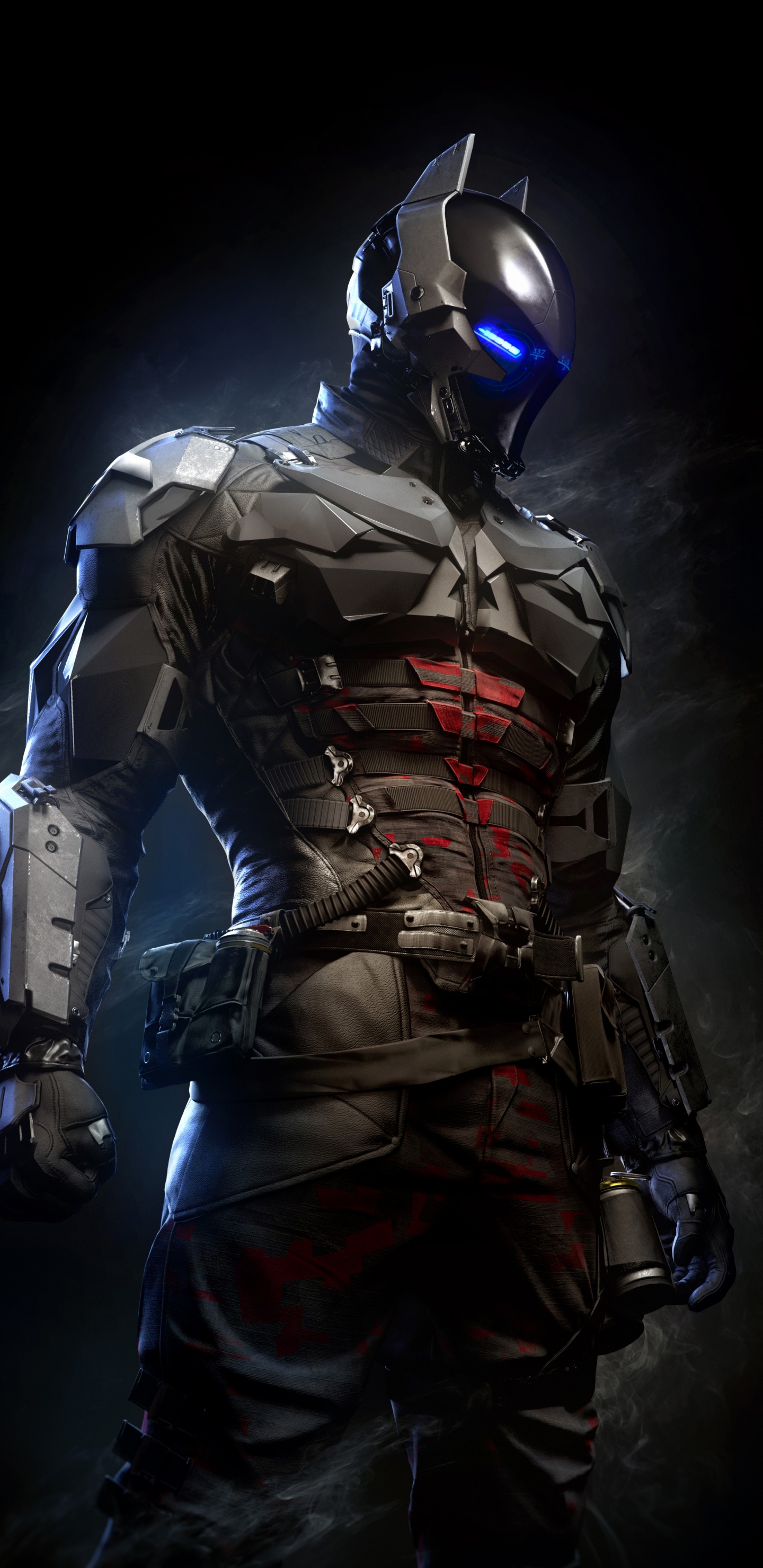 Обои Бэтмен рыцарь аркхема, Бэтмен, рокстеди студиос, рыцарь аркхема, темнота в разрешении 1440x2960