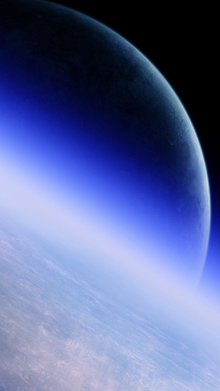 Обои космос, атмосфера, космическое пространство, дневное время, астрономический объект в разрешении 720x1280
