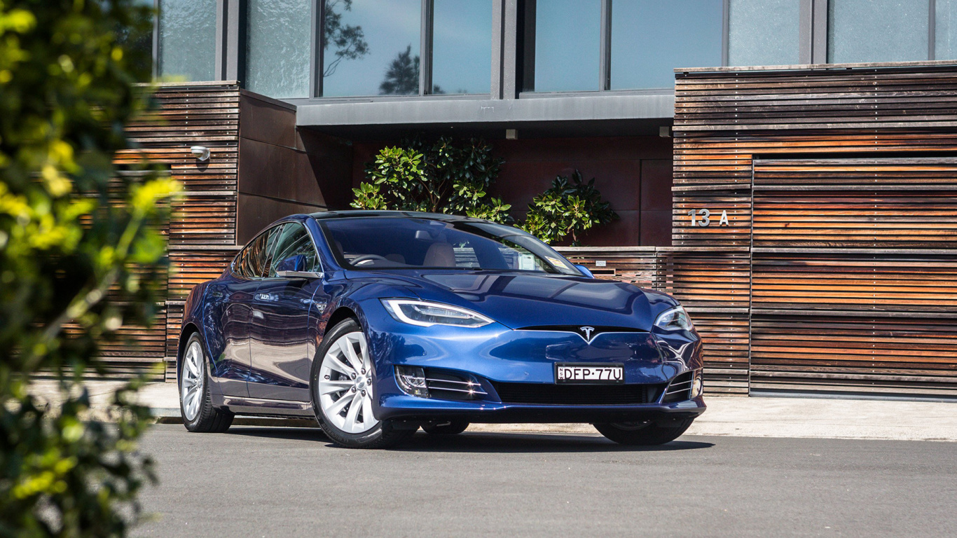 Обои Tesla Model 3, авто, 2017 S модели Tesla 75Д, Тесла модель с 75Д, обод в разрешении 1366x768