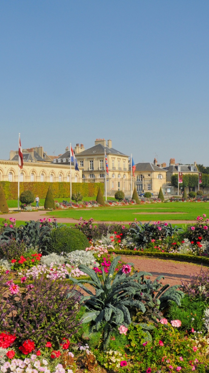 Обои ориентир, LAbbaye-о-ом, сад, дворец, здание в разрешении 720x1280