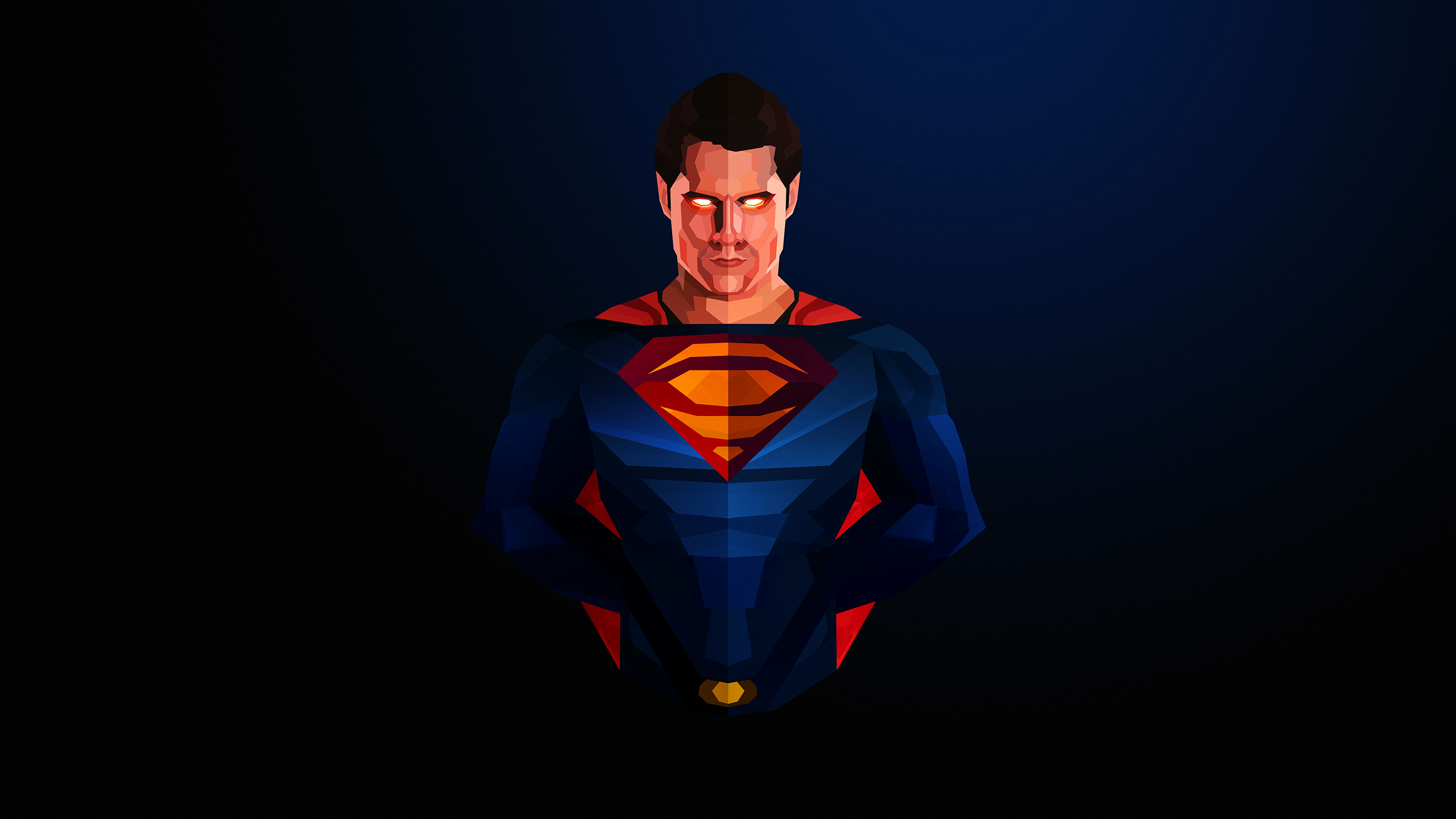 Обои Супермен, супергерой, рисование, арт, Джастин маллер в разрешении 2560x1440