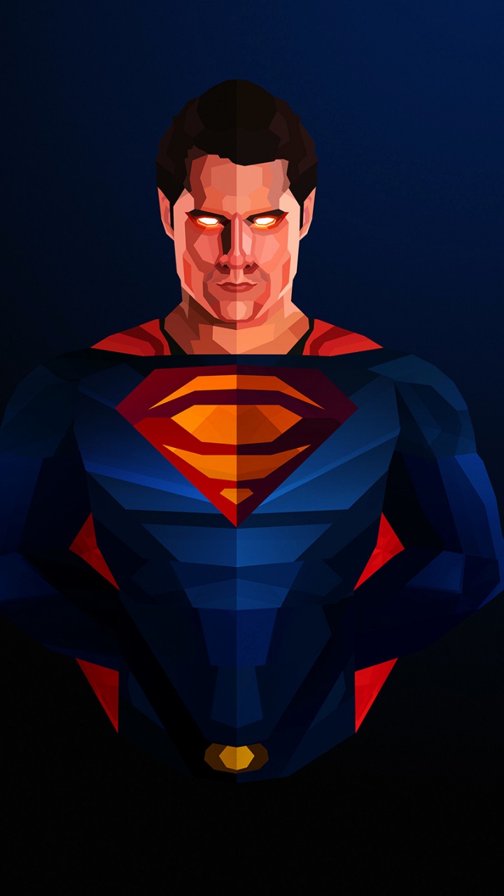 Обои Супермен, супергерой, рисование, арт, Джастин маллер в разрешении 720x1280