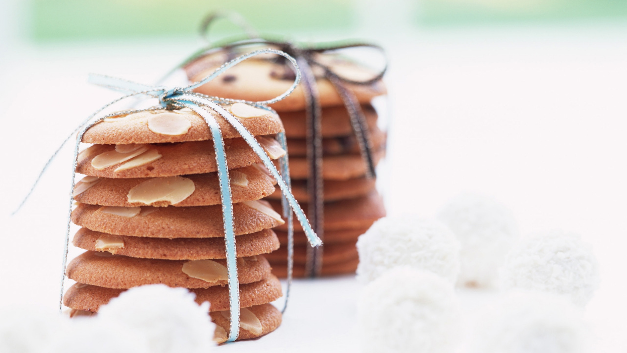 Обои шоколадное печенье, обледенение, миндальный бисквит, lebkuchen, печенье и сухари в разрешении 1280x720