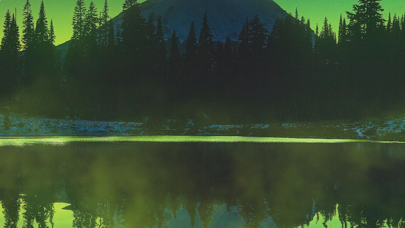 Обои отражение, пейзажная живопись, живопись, арт, эстетика в разрешении 1366x768