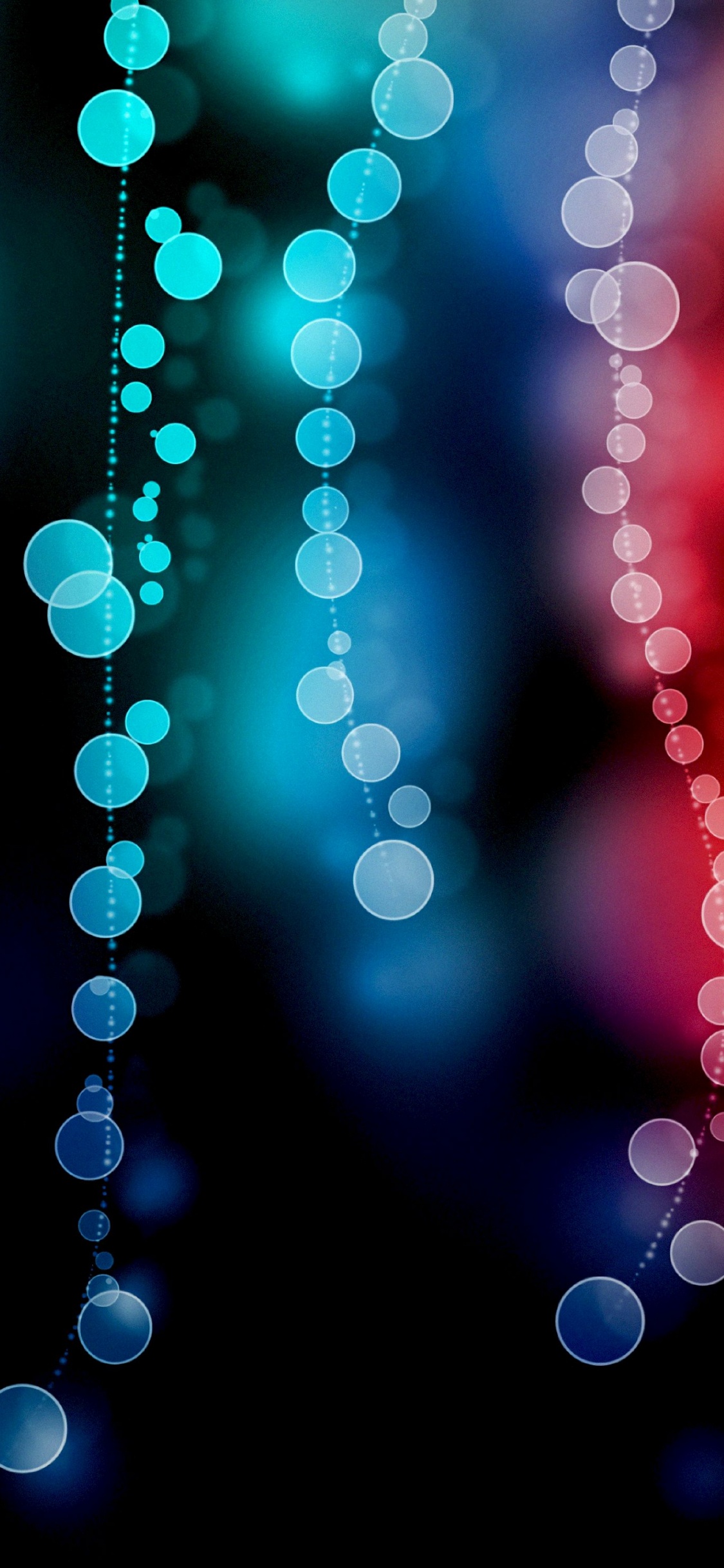 Обои синий, свет, освещение, узор, круг в разрешении 1125x2436