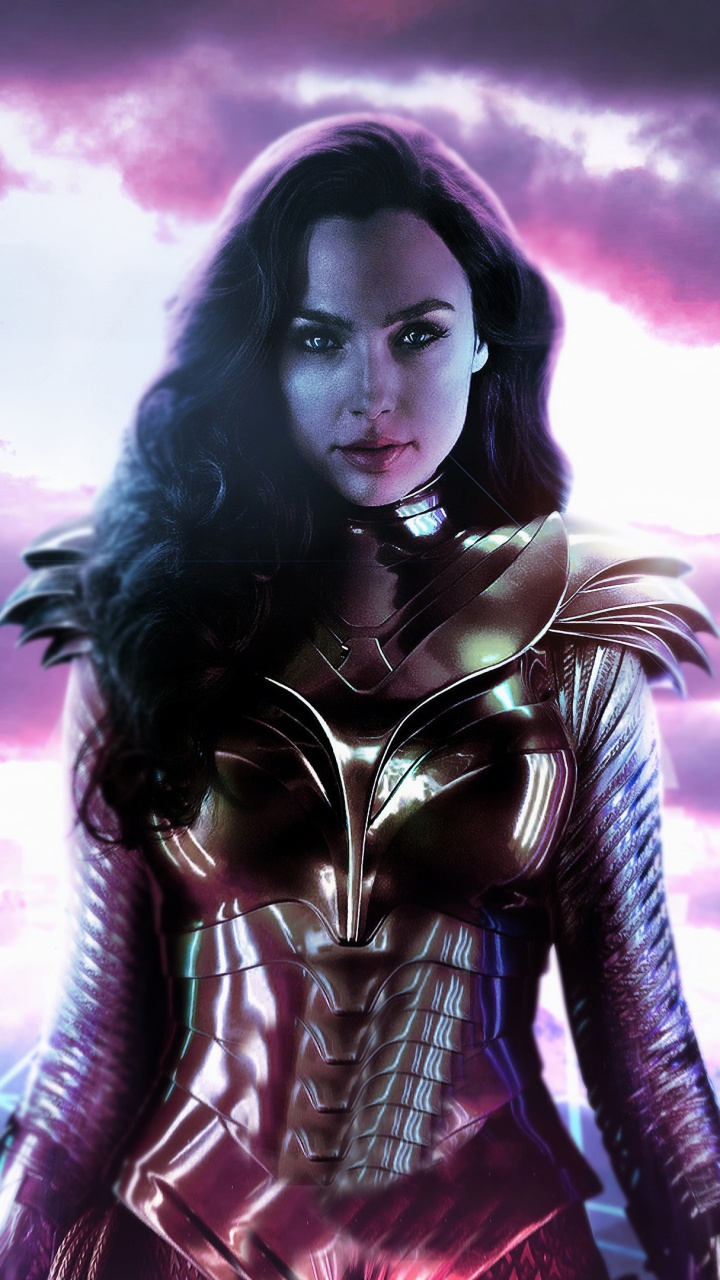 Обои Чудо-Женщина 1984, Гал гадот, чудоженщина, пурпур, Фиолетовый в разрешении 720x1280