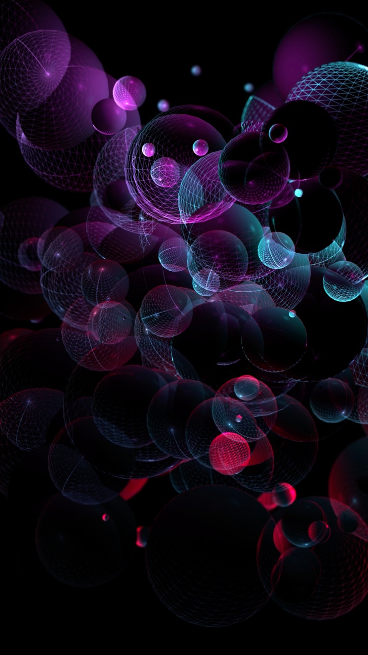 Обои свет, фрактальное искусство, пурпур, вода, Фиолетовый в разрешении 720x1280