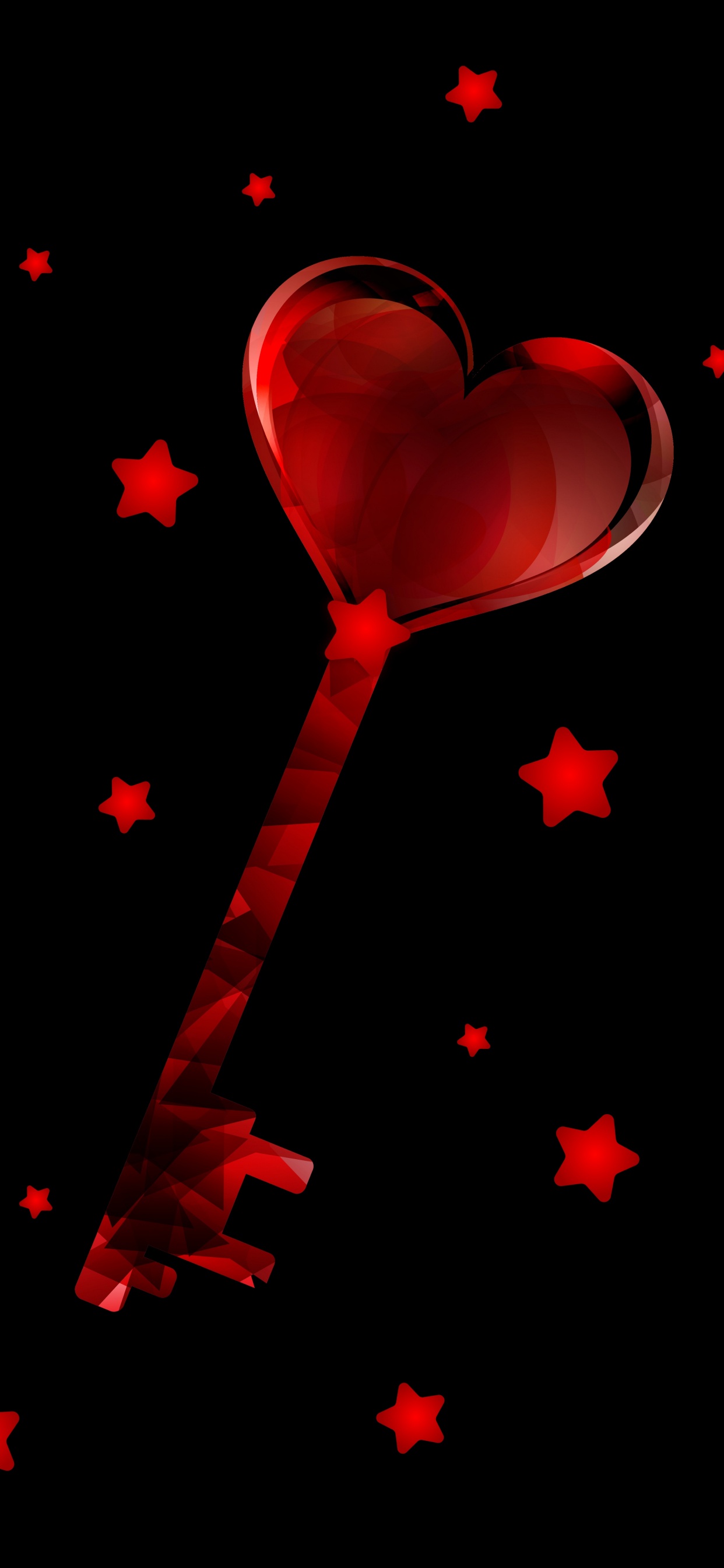 Обои сердце, красный цвет, День Святого Валентина, любовь, кармин в разрешении 1242x2688
