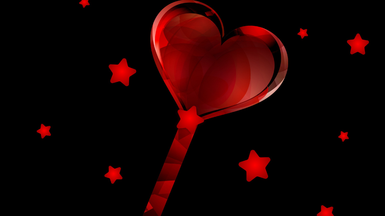 Обои сердце, красный цвет, День Святого Валентина, любовь, кармин в разрешении 1280x720